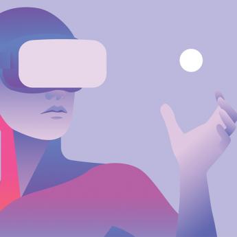 Person with VR headset